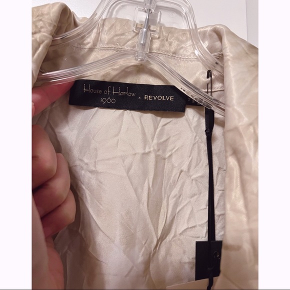 NWT House of Harlow 1960 x Sofia Richie Louie Top in Grey Tie Dye Revolve - Picture 6 of 12